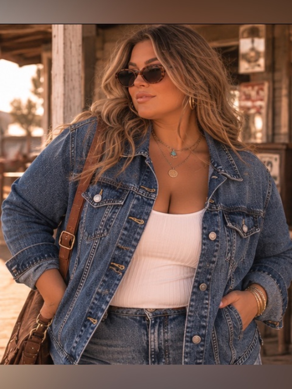 Old Navy Distressed Medium Blue Denim Jean Jacket - Picture 2 of 10